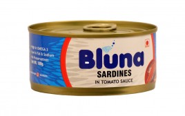 Bluna Sardines In Tomato Sauce   Tin  180 grams